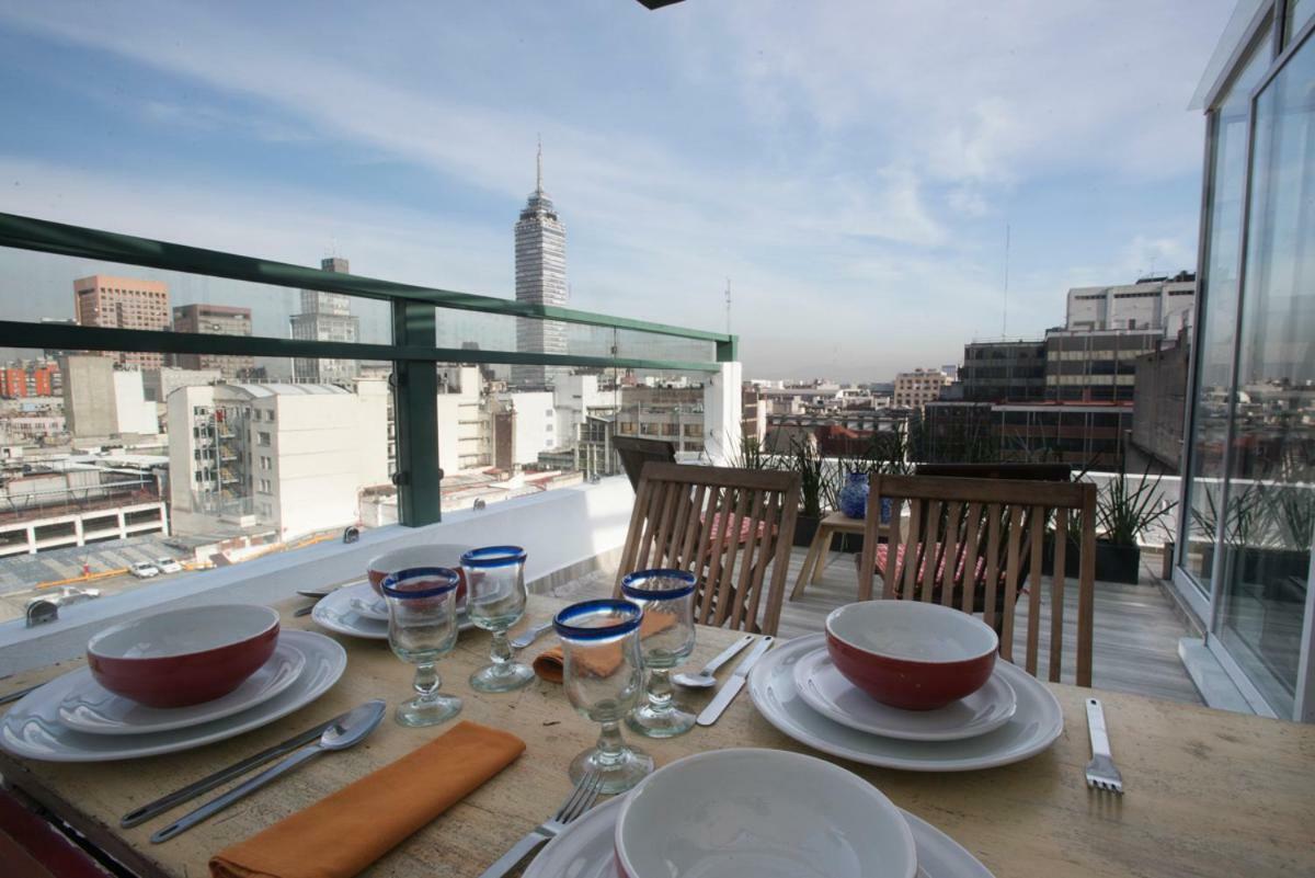 Dúplex/terraza privada en corazón Centro Histórico México DF Exterior foto